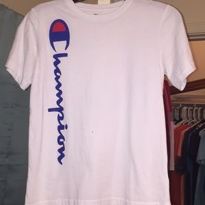 White Champion shirt